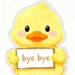 sticker bye bye tin nhắn nhẹ tênh