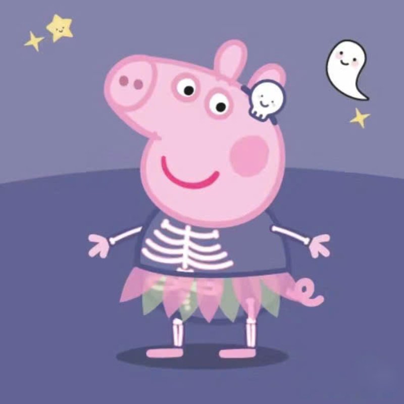 sticker heo peppa biểu cảm ngây ngô