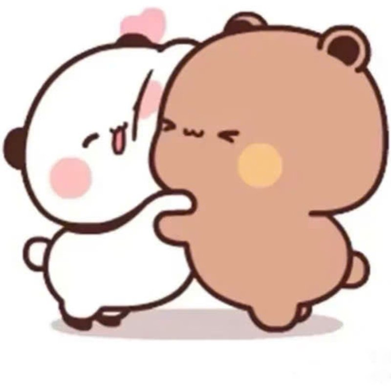 sticker ôm áp sát nhẹ nhàng đầy ấm