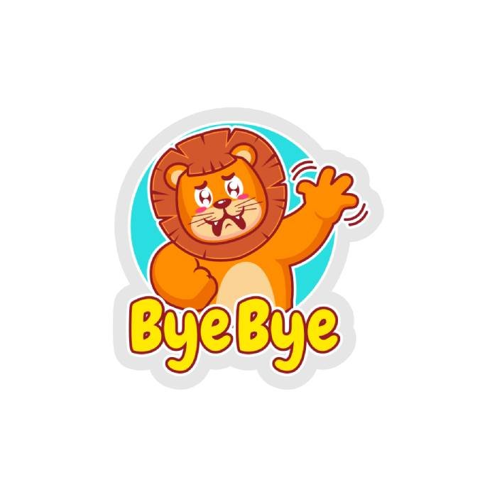 sticker tạm biệt kết thúc tin nhắn gọn gàng