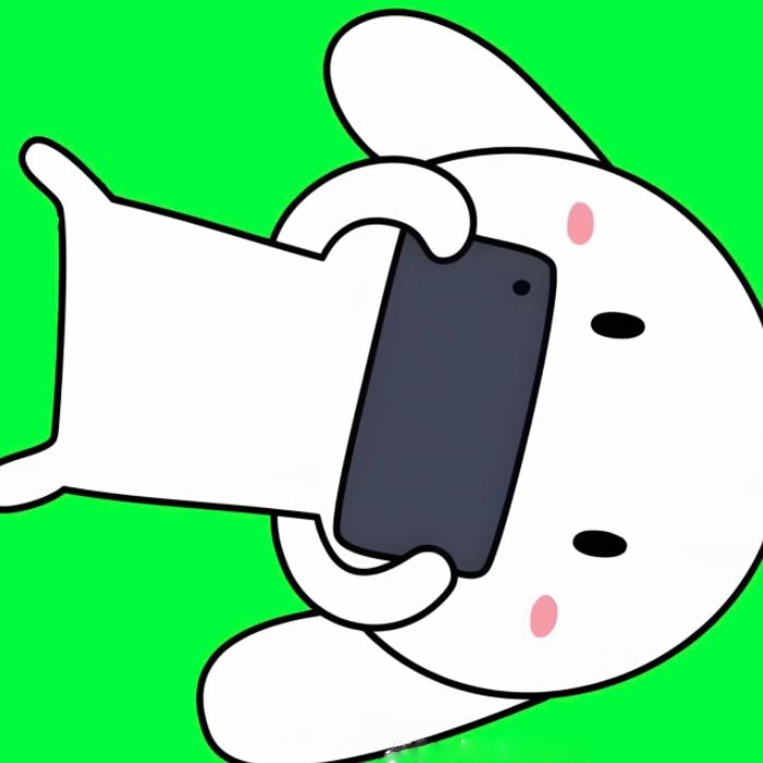 sticker thỏ 7 màu nhàm nhang nhồ mặt đơ hài