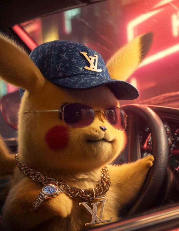 tạo hình trong ảnh Pikachu cực ngầu