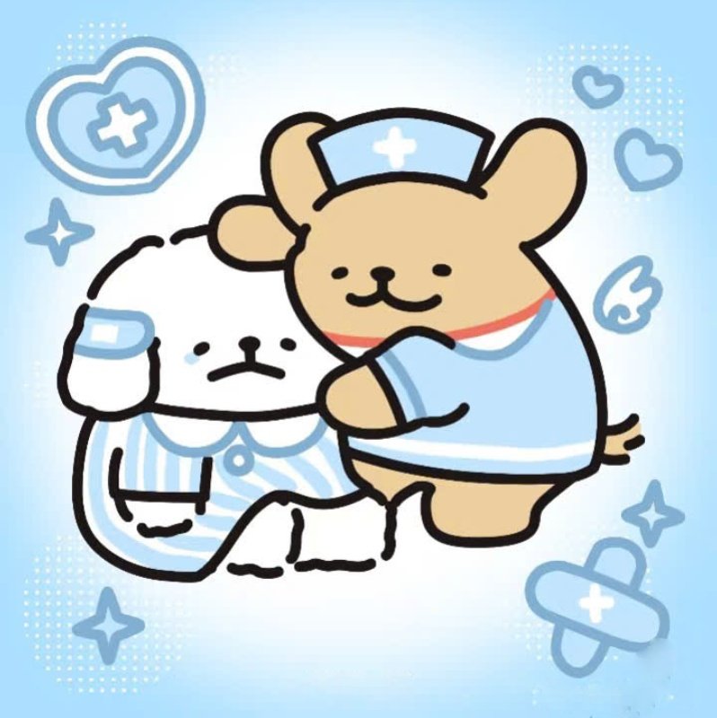 thần thái bình tĩnh trong sticker bác sĩ