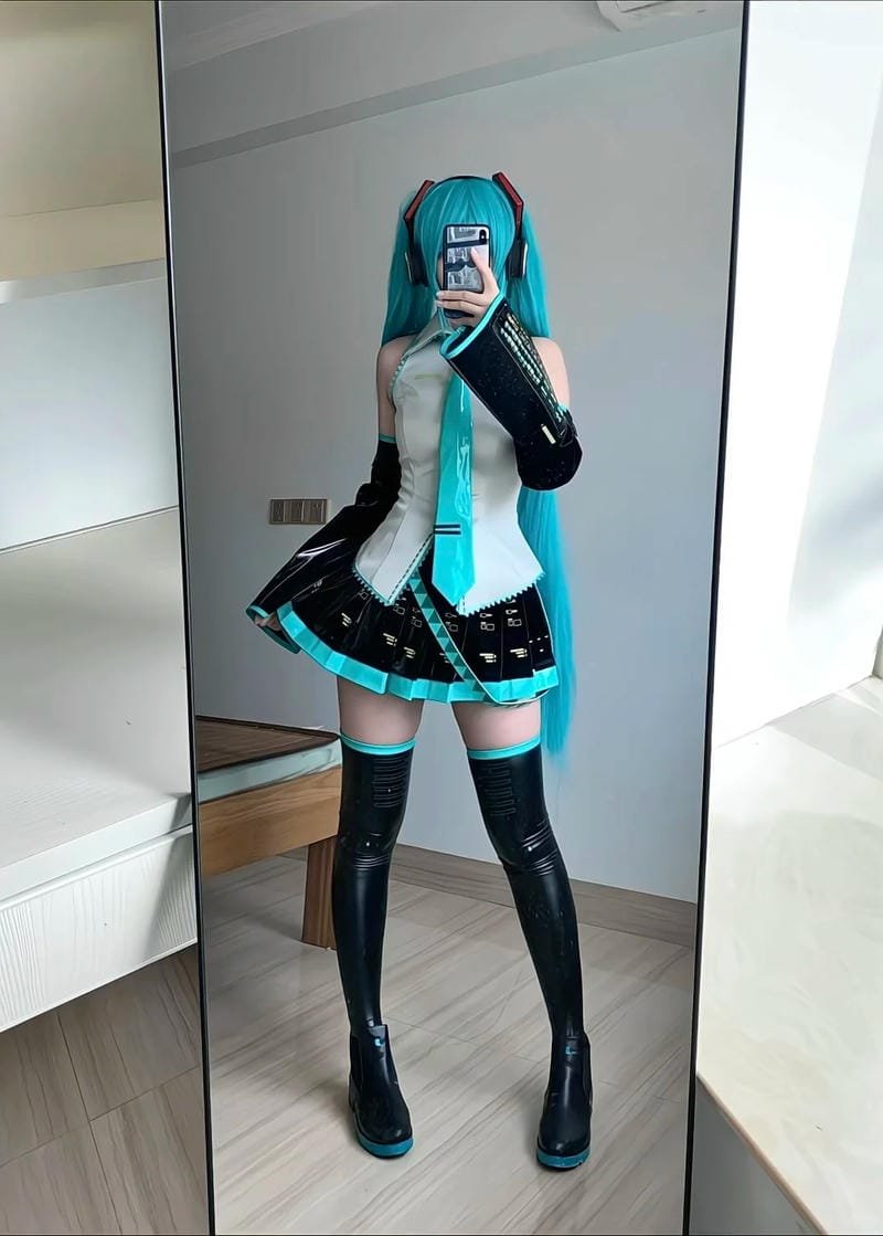 trang phục quen thuộc xuất hiện trong cosplay miku