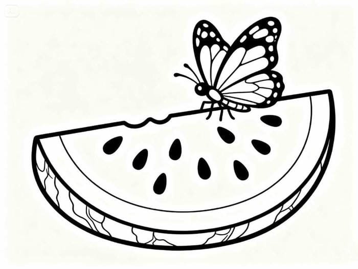 tranh tô màu con bướm cho bé tập màu