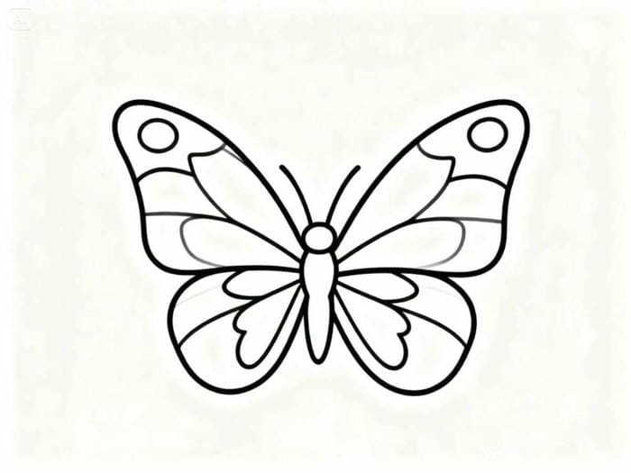 tranh tô màu con bướm đẹp họa tiết đều