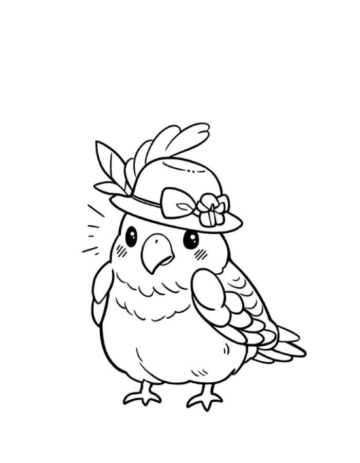 tranh tô màu con chim bồ câu dịu dàng