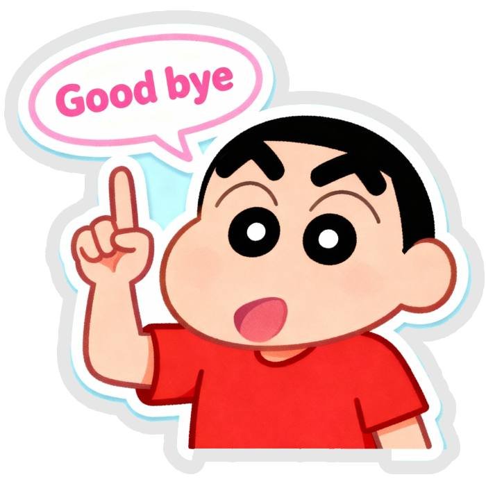 vẫy tay chào theo cách đơn giản sticker tạm biệt