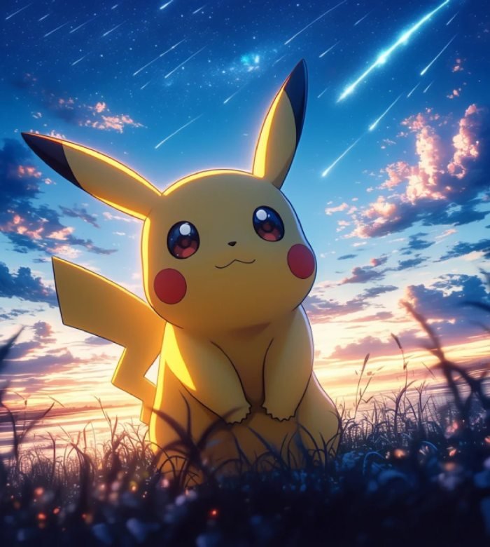 vẻ hồn nhiên hiện rõ qua ảnh Pikachu