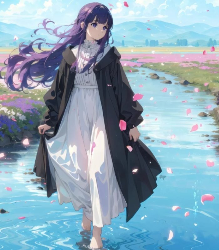 vẻ trưởng thành trong ảnh fern anime ngầu