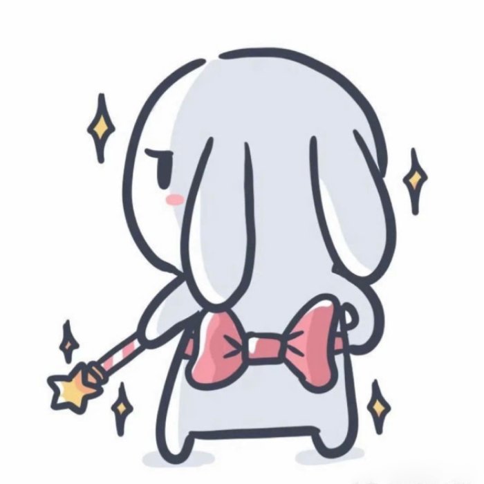 zalo gửi cái là ra sticker thỏ 7 màu zalo