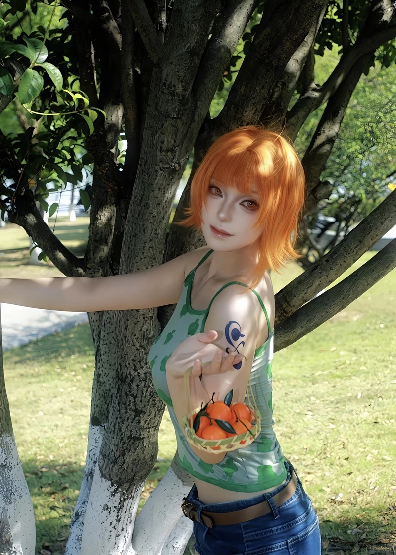 Ảnh Nami cosplay mang nét gợi cảm cực kỳ nổi tiếng