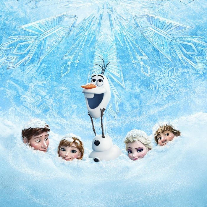 Ảnh avatar Disney các nhân vật Frozen trong khung cảnh băng giá