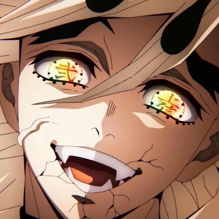 Ảnh avatar Douma khuôn mặt nứt vỡ cười điên dại