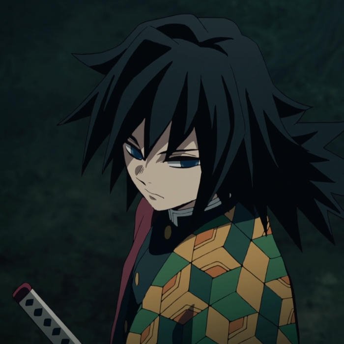 Ảnh avatar Giyuu cúi mặt xuống trong bóng tối bí ẩn