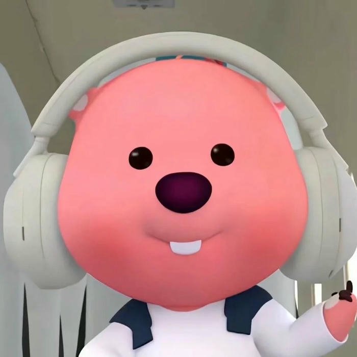 Ảnh avatar Loopy hài đeo tai nghe thưởng thức âm nhạc chill
