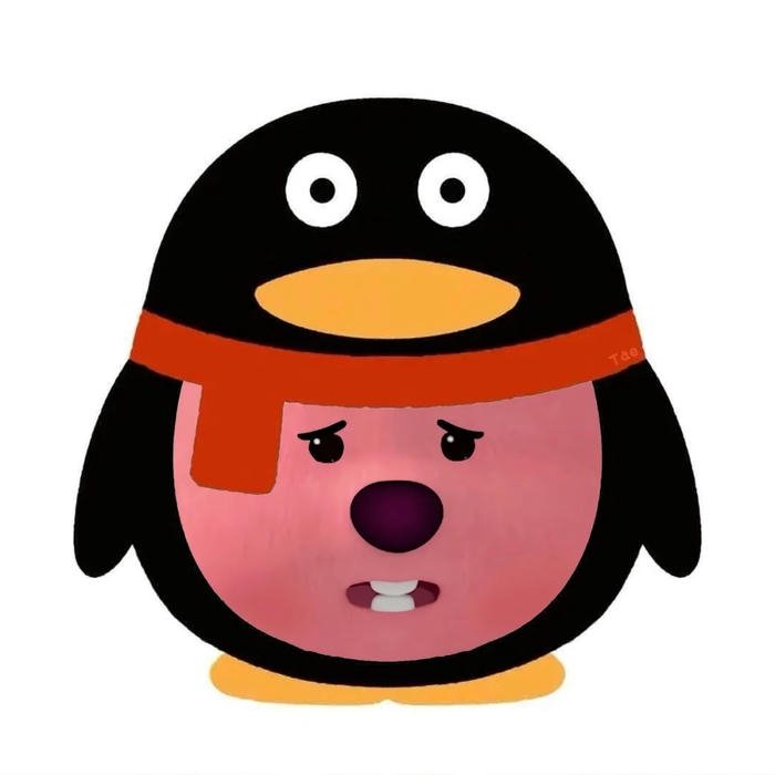 Ảnh avatar Loopy hài mặc đồ chim cánh cụt mặt ngây thơ