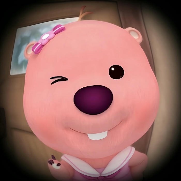 Ảnh avatar Loopy hài nháy mắt tinh nghịch vô cùng đáng yêu