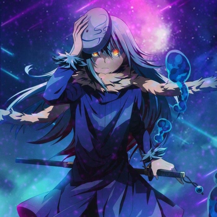 Ảnh avatar Rimuru múa kiếm dưới bầu trời sao