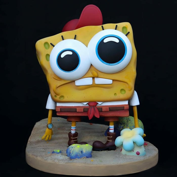 Ảnh avatar bọt biển đất sét có đôi mắt to tròn