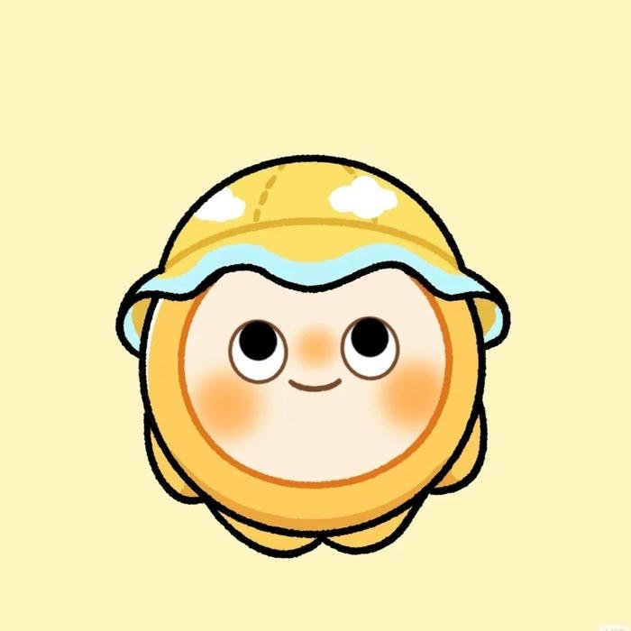 Ảnh avatar dễ thương chibi chú gà vàng cười tươi