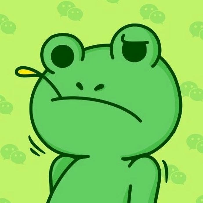 Ảnh avatar ếch xanh nét vẽ ngộ nghĩnh vui vẻ
