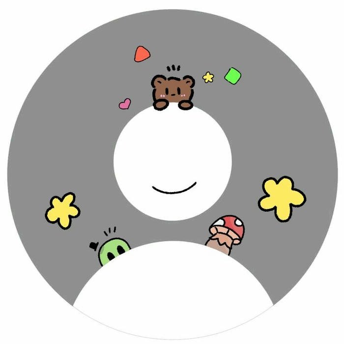 Ảnh avatar hình người trắng nhiều biểu tượng quanh đầu