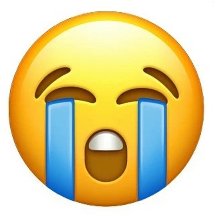 Ảnh biểu tượng mặt khóc lớn nước mắt chảy thành dòng