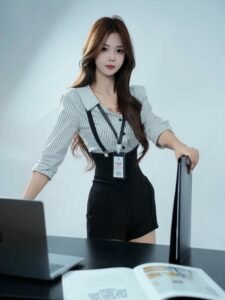 Ảnh gái văn phòng không khí làm việc tích cực