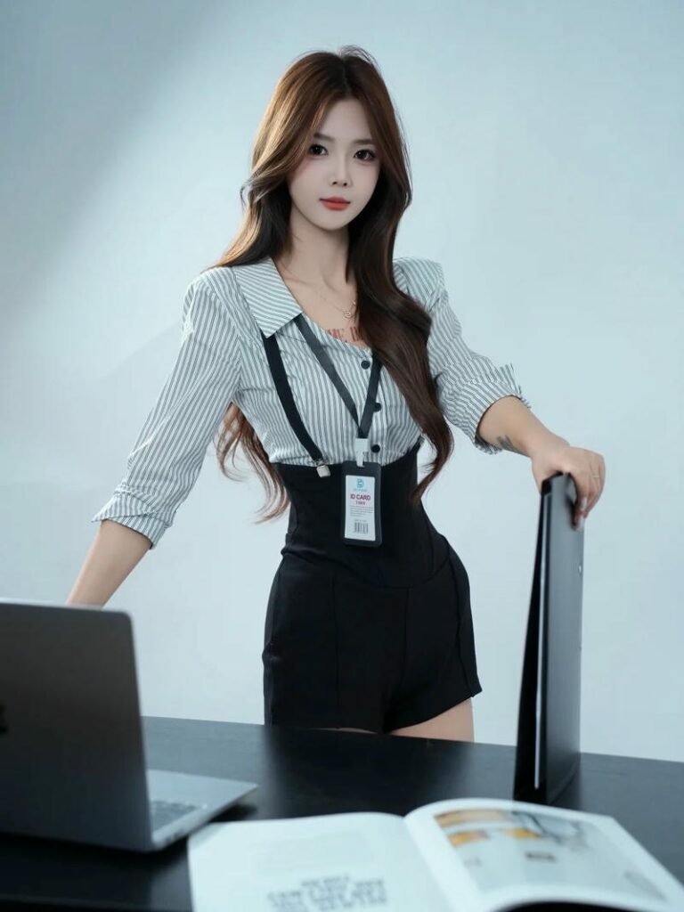 Ảnh gái văn phòng không khí làm việc tích cực