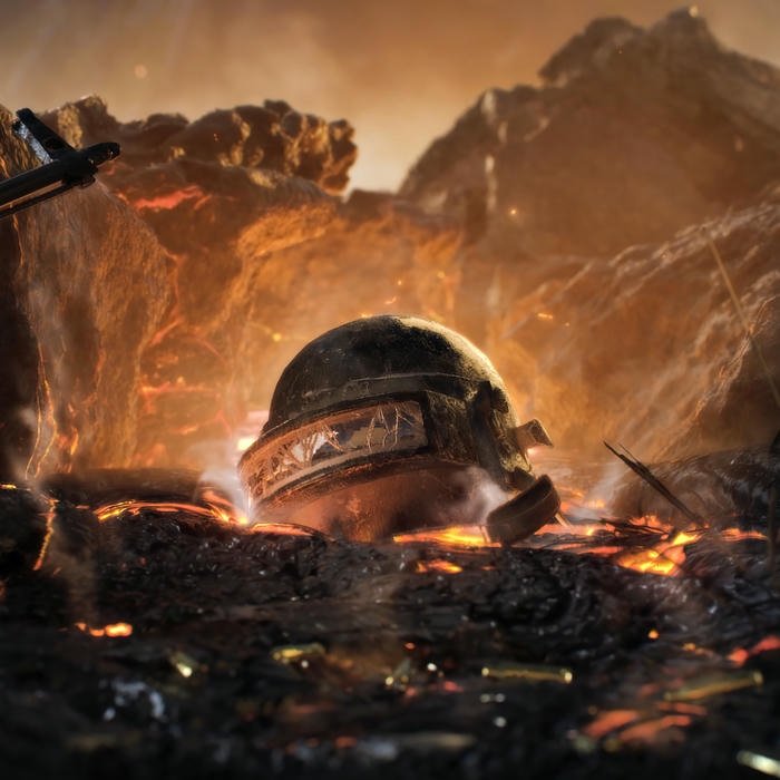 Ảnh nền PUBG vụ nổ lớn rực cháy giữa hầm tối