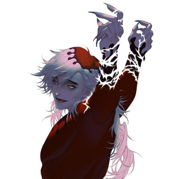 Ảnh quỷ Douma múa quạt điệu nghệ áo đỏ