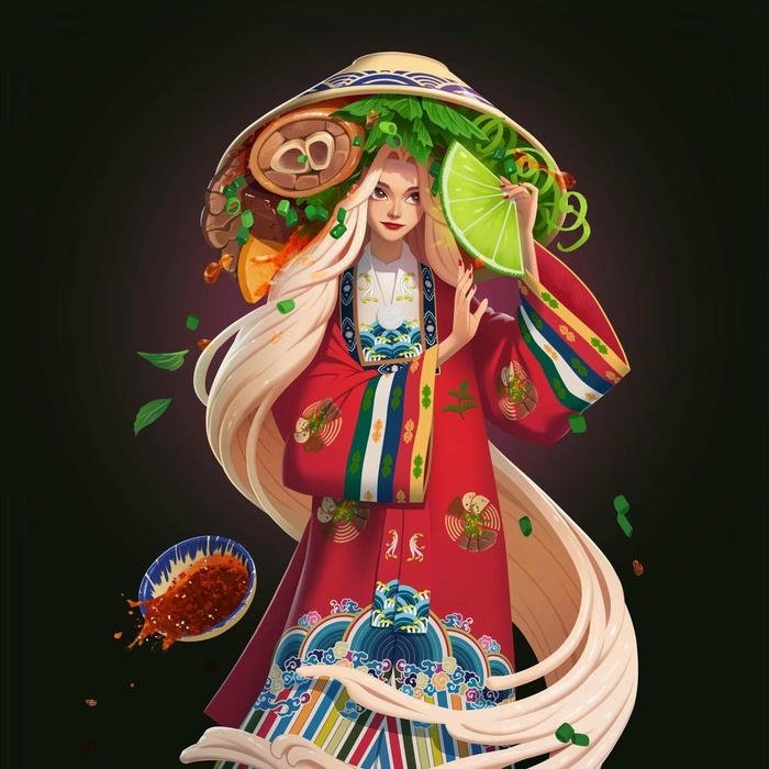 Anime việt nam cô gái mặc trang phục truyền thống đẹp