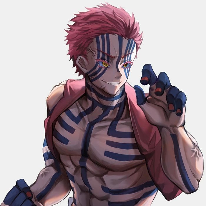 Hình Akaza triển khai thuật thức phá hoại sát la châm