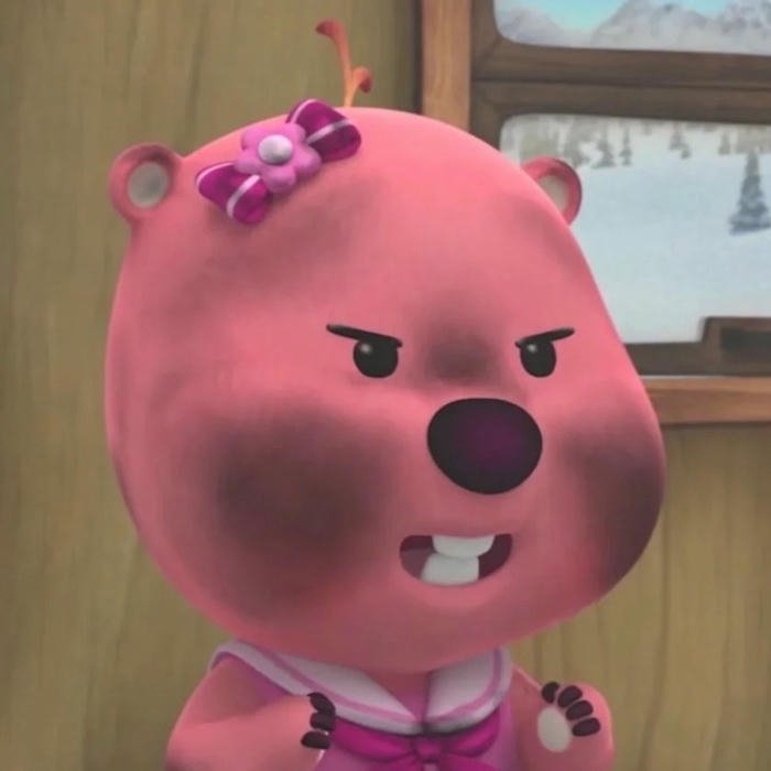 Hình Loopy ngầu hài hước mặt mũi bầm dập tơi tả