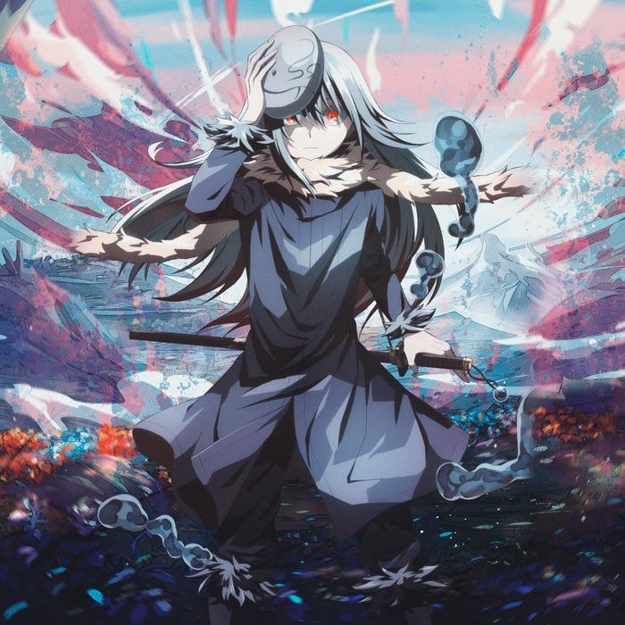 Hình Rimuru ngầu bước đi trên mặt nước xanh