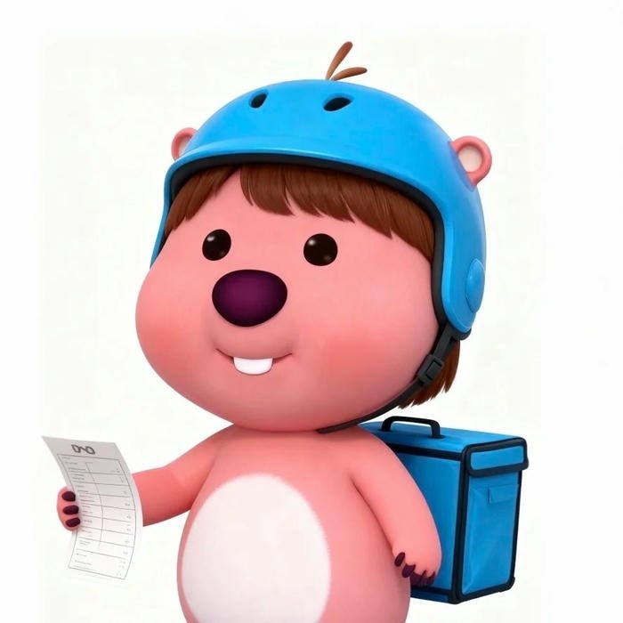 Hình ảnh Loopy shipper hài hước giao hàng nhanh nhẹn nhiệt tình