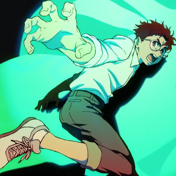 Hình ảnh avatar Dandadan Okarun thi triển năng lượng xanh rực