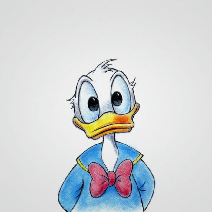 Hình ảnh avatar Disney vịt Donald mặc áo thủy thủ xanh