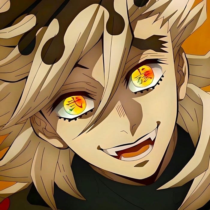 Hình ảnh avatar Douma cận mặt đôi mắt sắc bén