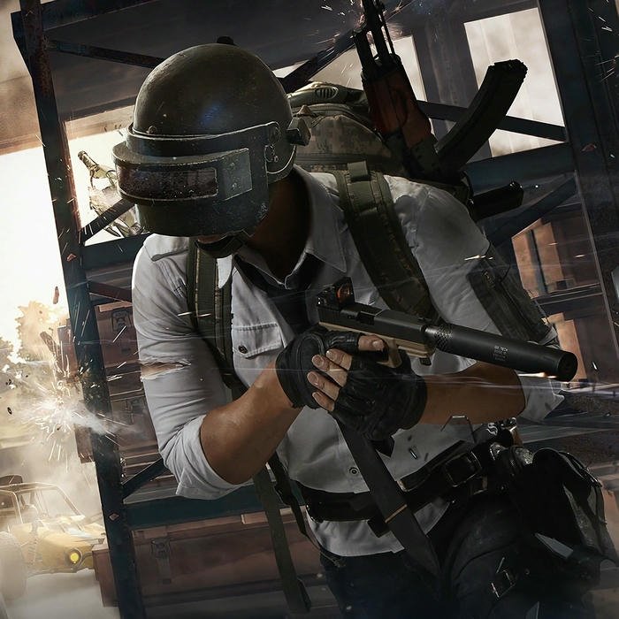 Hình ảnh avatar PUBG nhân vật nhảy dù xuống hòn đảo