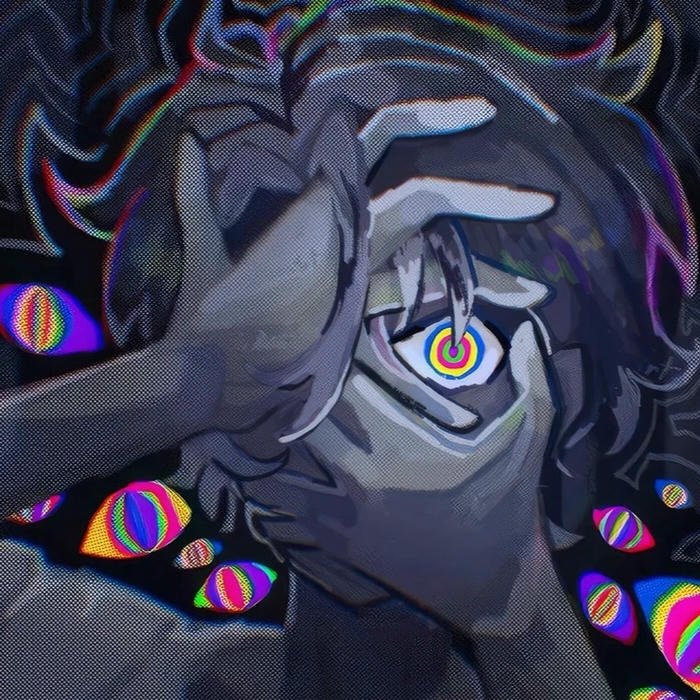 Hình ảnh avatar Phonk nam che mắt phong cách kinh dị