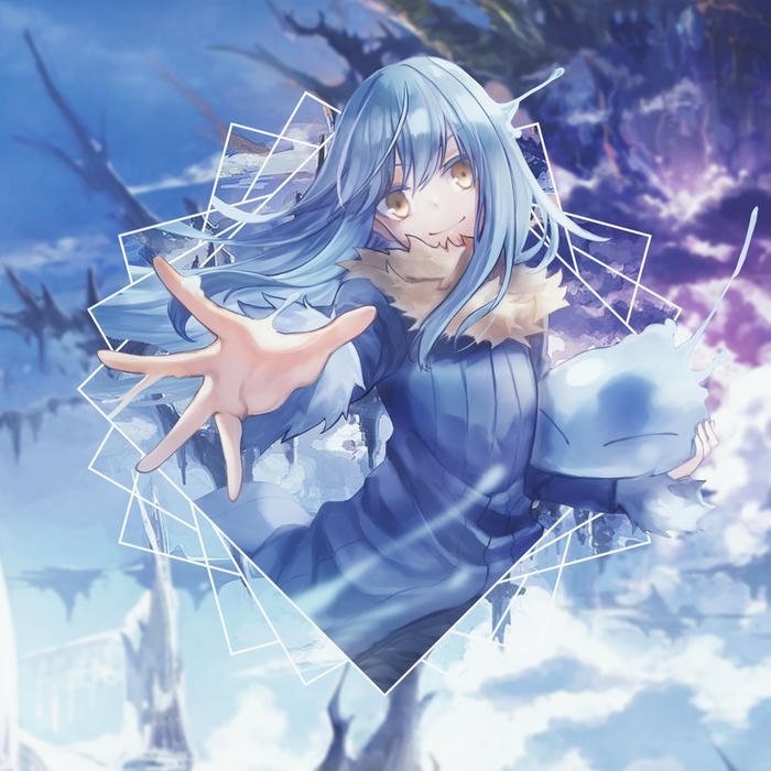 Hình ảnh avatar Rimuru đưa tay ra phía trước mặt