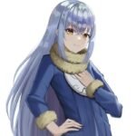 Hình ảnh avatar Rimuru quay lưng nhìn lại mỉm cười