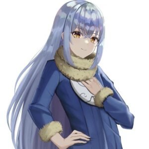 Hình ảnh avatar Rimuru quay lưng nhìn lại mỉm cười