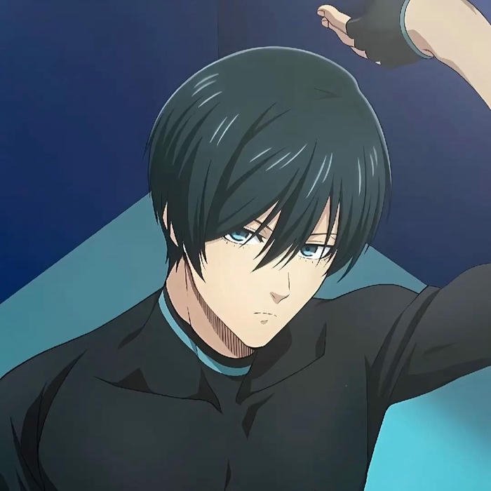 Hình ảnh avatar Rin Itoshi mặc áo bó sát màu đen