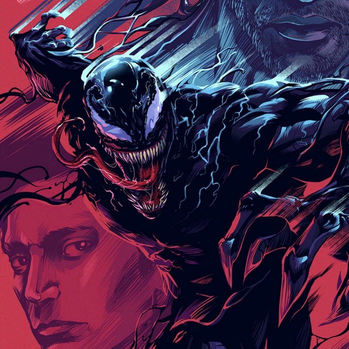 Hình ảnh avatar Venom đỏ đen nhe răng nhọn hoắt