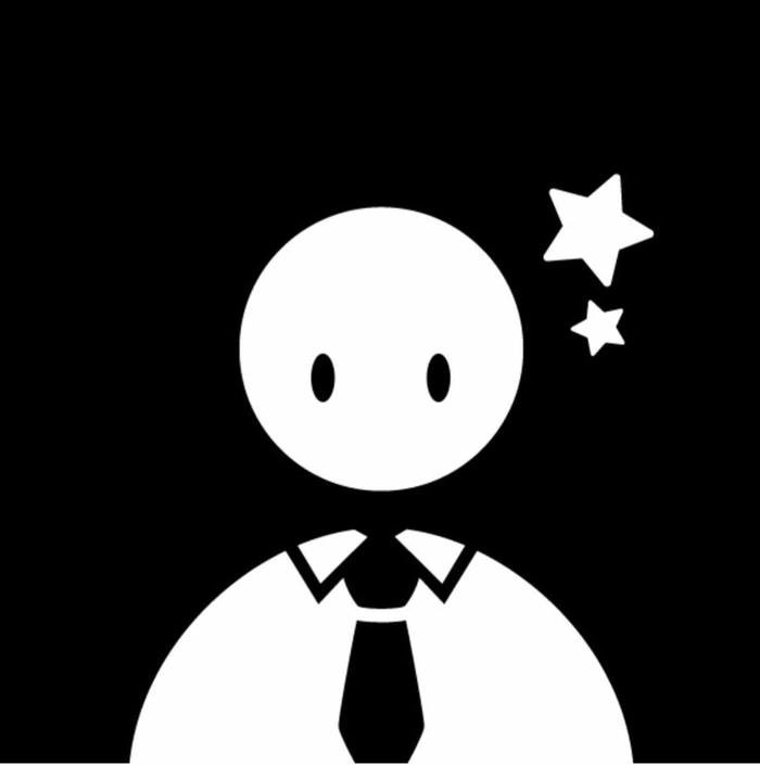 Hình ảnh avatar hình người trắng đeo cà vạt chỉnh