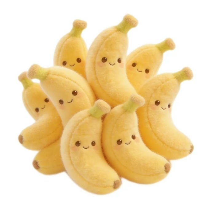 Hình ảnh avatar quả chuối cute nải chuối có khuôn mặt cười