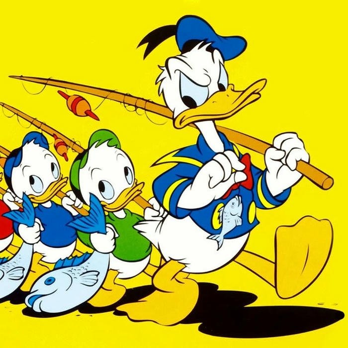 Hình avatar Disney ba chú vịt con Huey Dewey Louie tinh nghịch